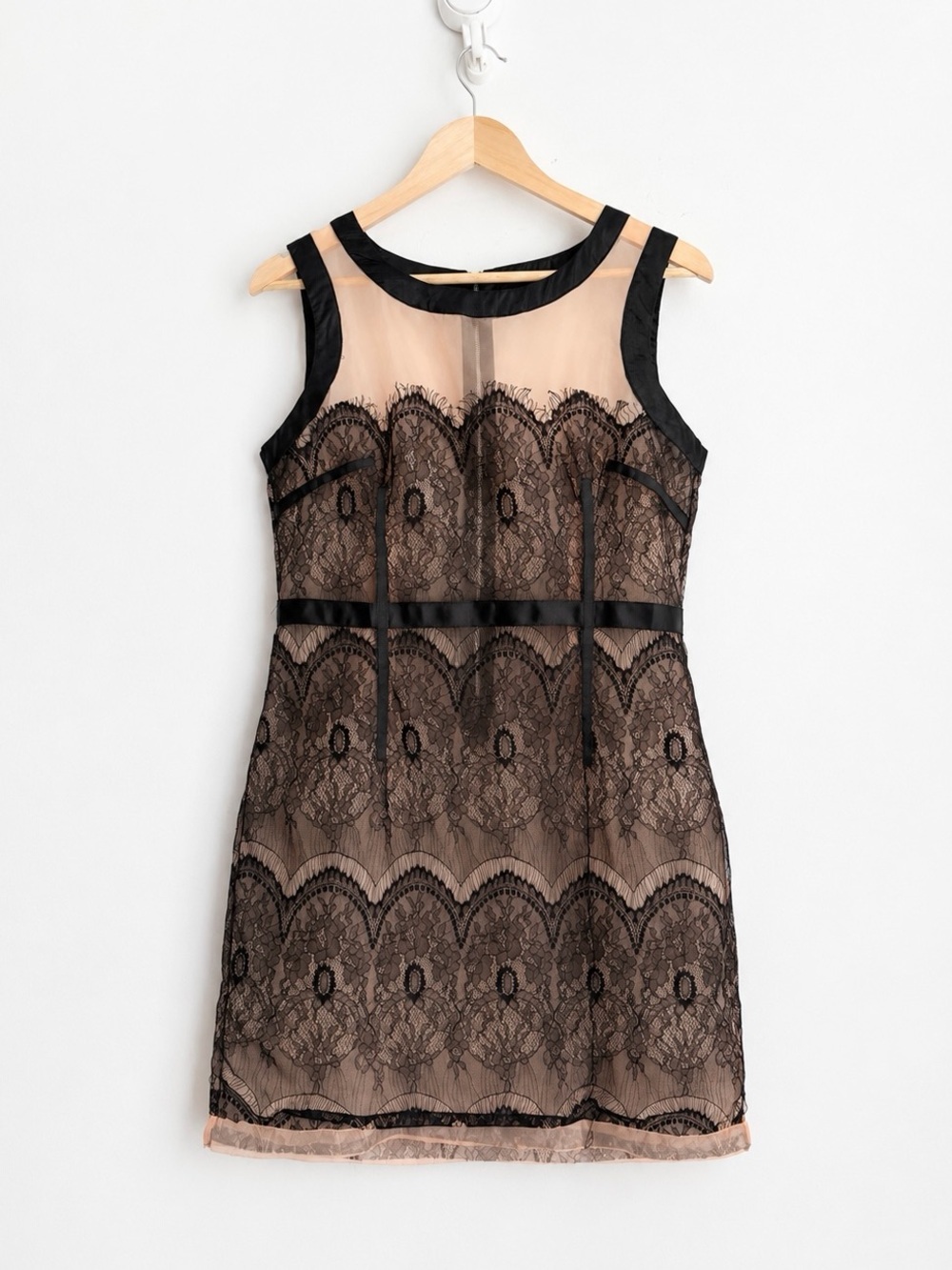 Lace Boudoir Slip Mini Dress M